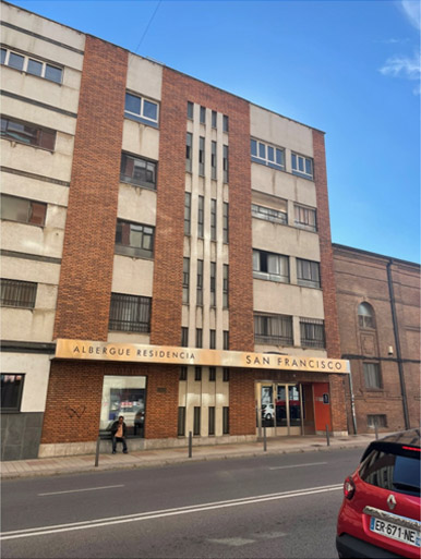 我在莱昂的 Albergue。