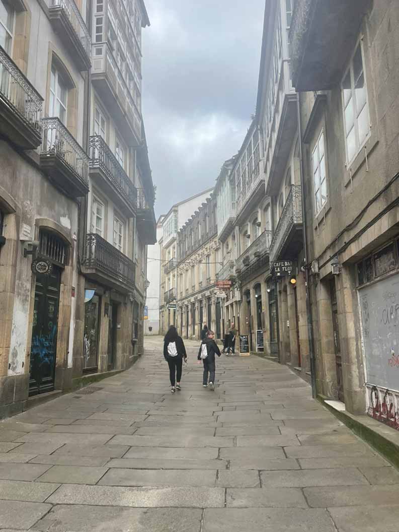 圣地亚哥的狭窄街道