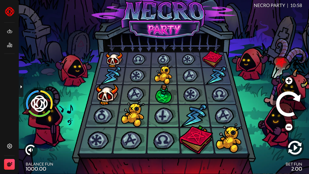 Necro Party 五乘五游戏棋盘,由 7Rings Gaming 出品。