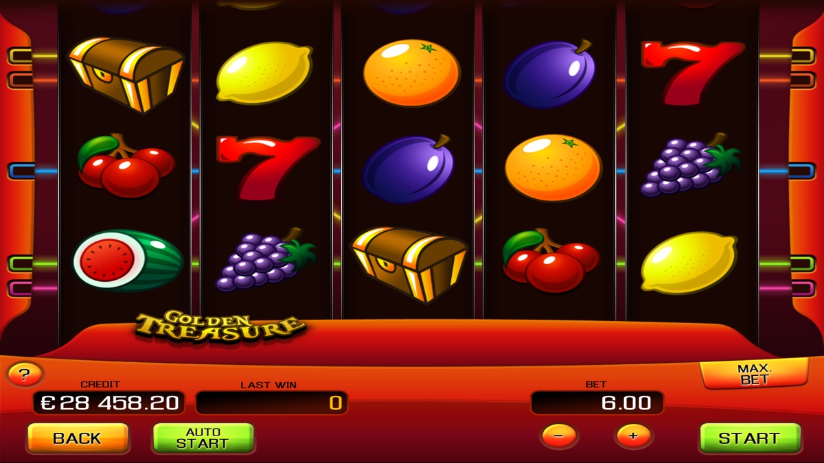 Apollo Games 出品的 Golden Treasure 老虎机游戏