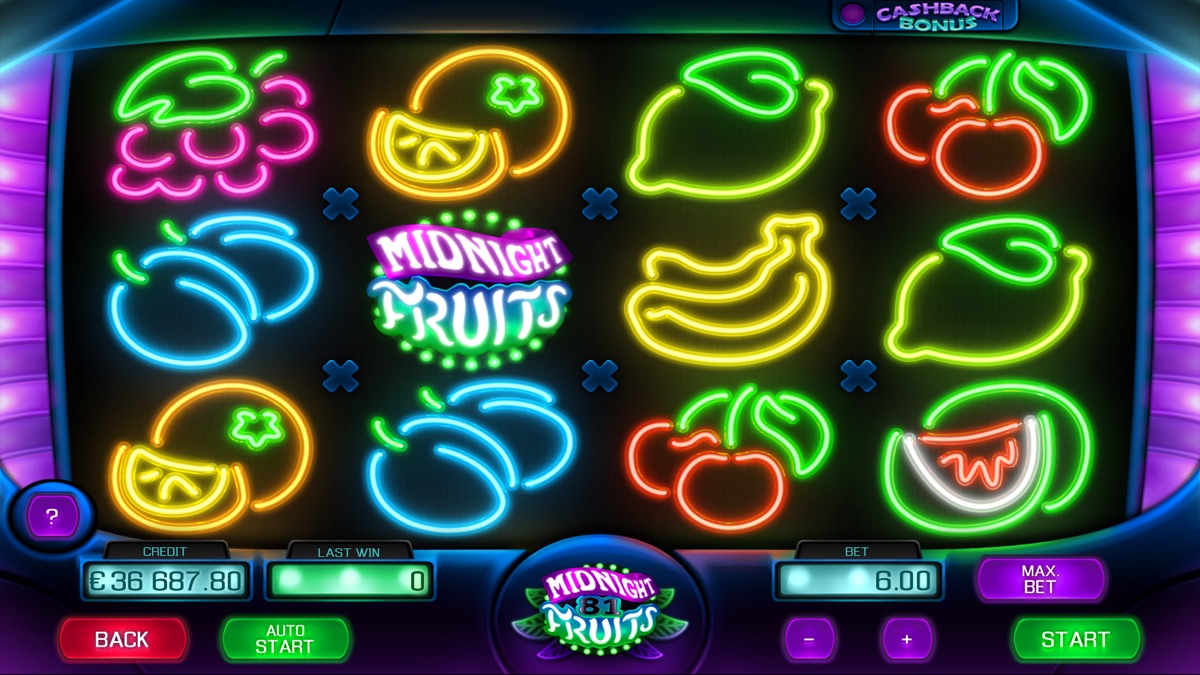 Apollo Games 出品的 Midnight Fruits 81 老虎机游戏