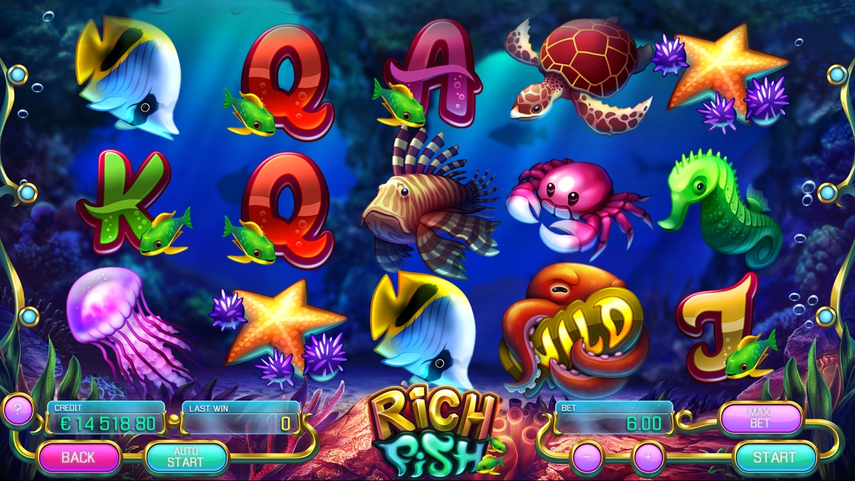 Apollo Games 出品的 Rich Fish 老虎机游戏