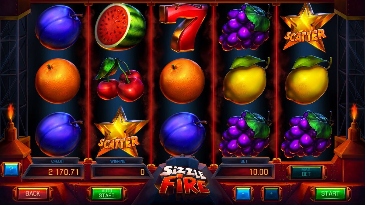 Apollo Games 出品的 Sizzle Fire 老虎机游戏