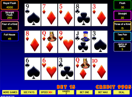 Video Poker(Multi-Hand)